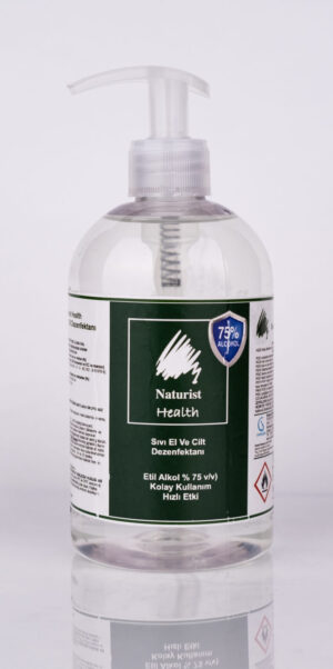 Naturist Health Alkol Bazlı Sıvı El ve Cilt Dezenfektanı 500 ml Pompalı